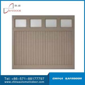 Teakhouten garagedeur