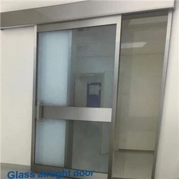 Gehard glas luchtdichte deur